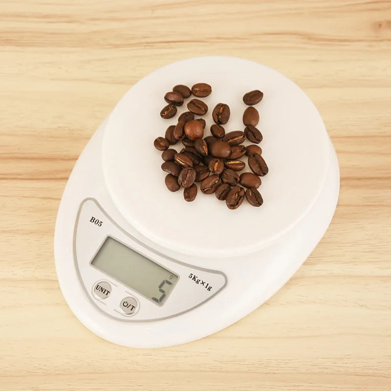 Balança Digital de Cozinha 5kg | Alta Precisão para Dieta, Receitas e Nutrição