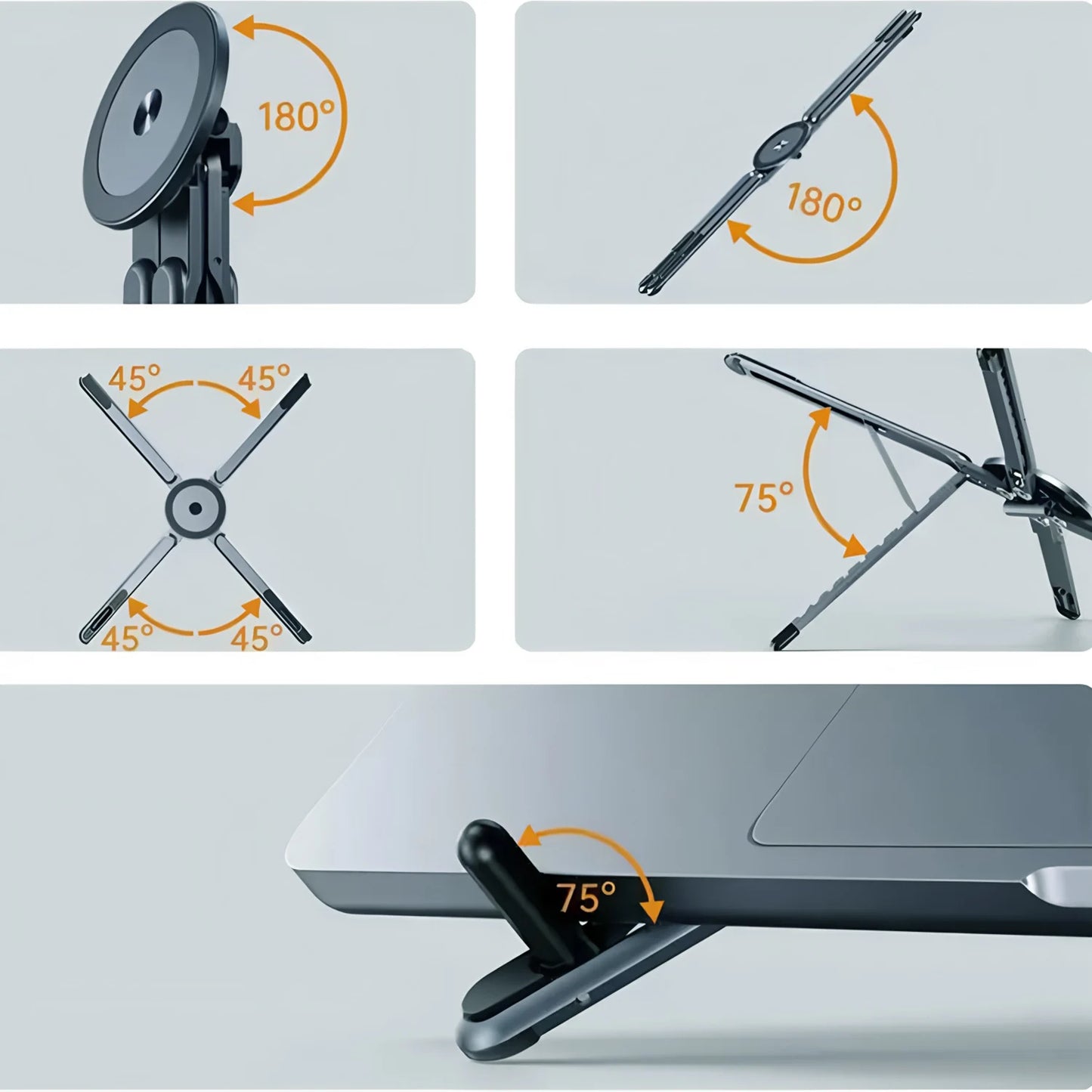 Suporte Dobrável Ajustável para Notebook e Portátil