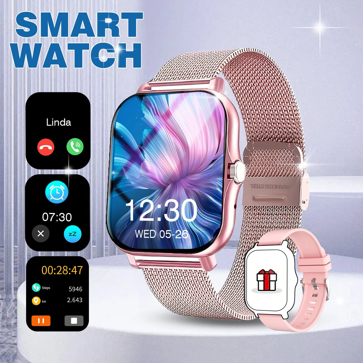 Smartwatch Desportivo com Chamadas Bluetooth e Ecrã 1,83”