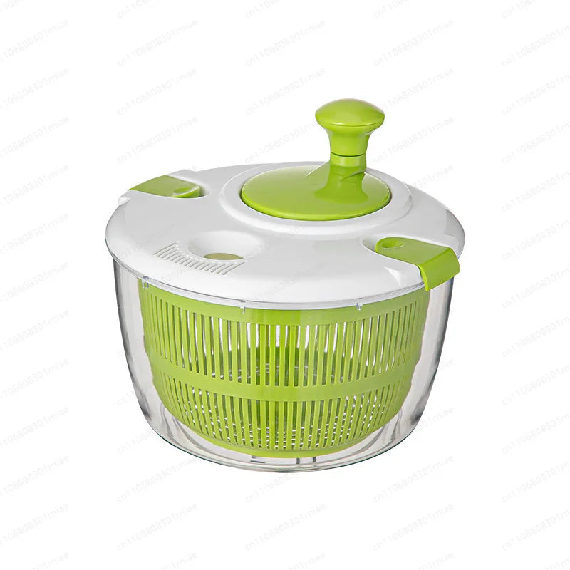 Centrífuga para Saladas e Vegetais – Secador de Folhas Manual para Alface, Legumes e Frutas