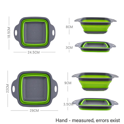 Escorredor Retrátil de Silicone Multifuncional para Cozinha