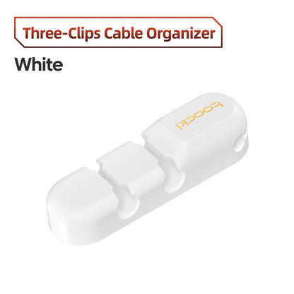 Organizador de Cabos Toocki 3/5/7 Entradas – Suporte Flexível para Gestão de Cabos USB, Carregadores e Auscultadores