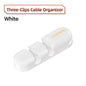 Organizador de Cabos Toocki 3/5/7 Entradas – Suporte Flexível para Gestão de Cabos USB, Carregadores e Auscultadores