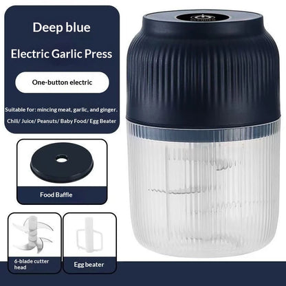 Mini Processador Elétrico USB para Alho, Cebola, Legumes e Temperos