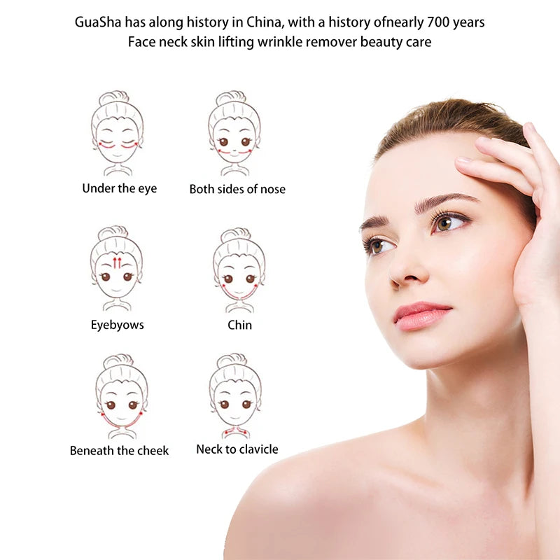 Gua Sha Facial em Pedra Natural – Massagem e Beleza