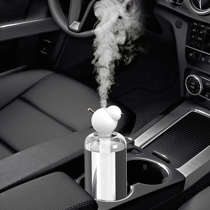 Humidificador de Ar USB com Luz LED | Difusor de Aromas Silencioso para Casa, Escritório e Carro