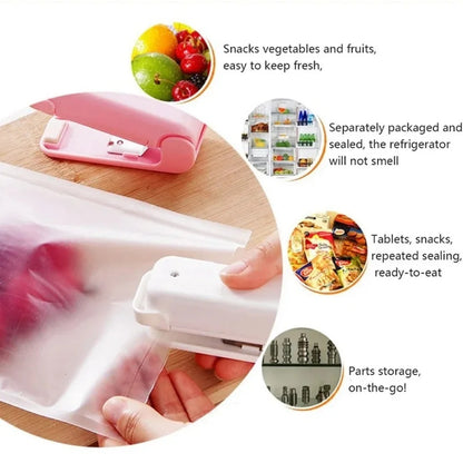 Mini Seladora Portátil para Sacos de Alimentos