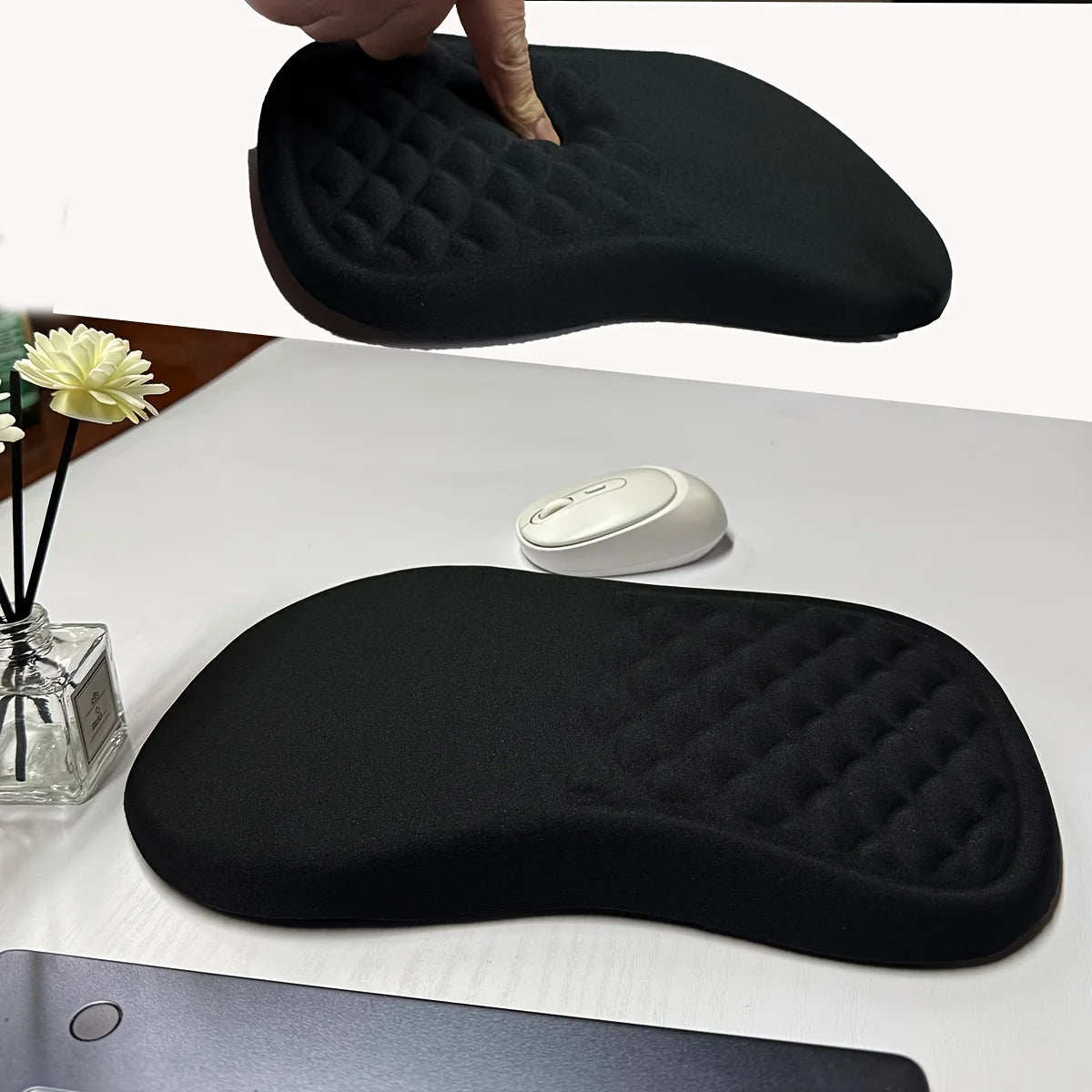 Mouse Pad Ergonómico com Apoio para Pulso Antiderrapante