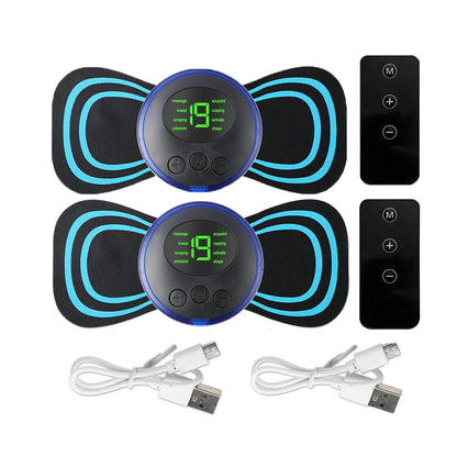 Massageador Cervical Elétrico EMS Portátil | Relaxamento Muscular para Pescoço e Ombros