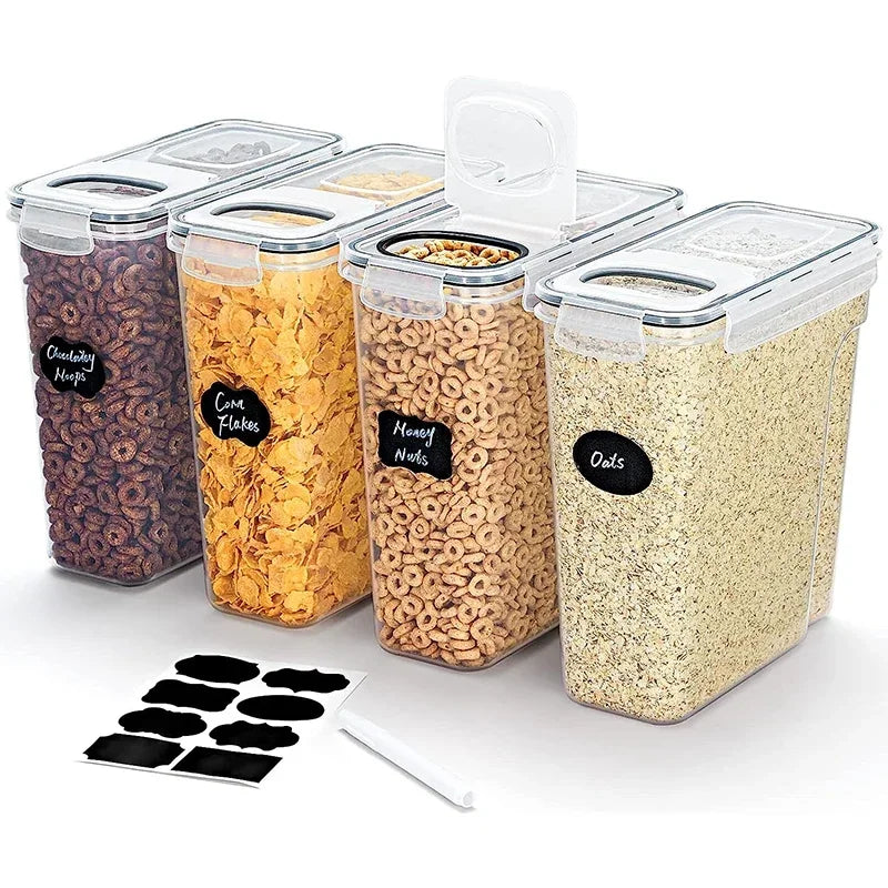 Recipiente Hermético para Cereais e Alimentos | Organizador de Despensa