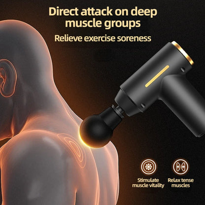 Mini Pistola de Massagem Muscular Portátil Recarregável para Relaxamento e Recuperação