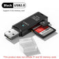 Leitor de Cartão USB 3.0 SD/TF 2 em 1 de Alta Velocidade