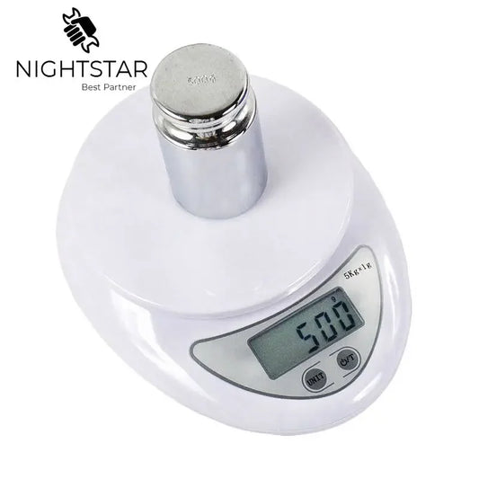 Balança Digital de Cozinha 5kg | Alta Precisão para Dieta, Receitas e Nutrição