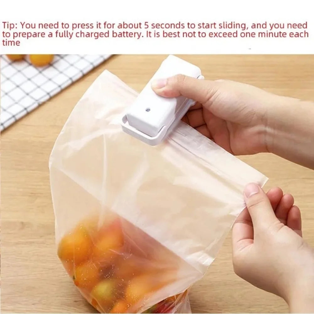 Mini Seladora Portátil para Sacos de Alimentos