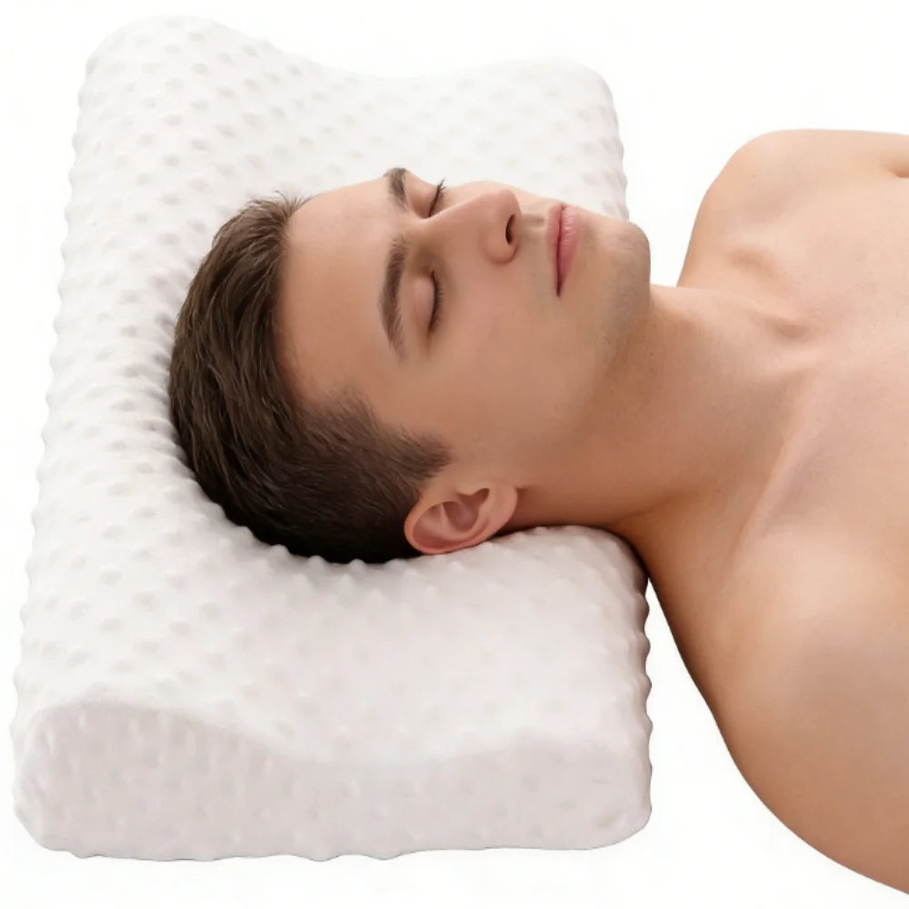 Almofada Ortopédica Memory Foam | Travesseiro Ergonômico para Sono e Conforto Cervical