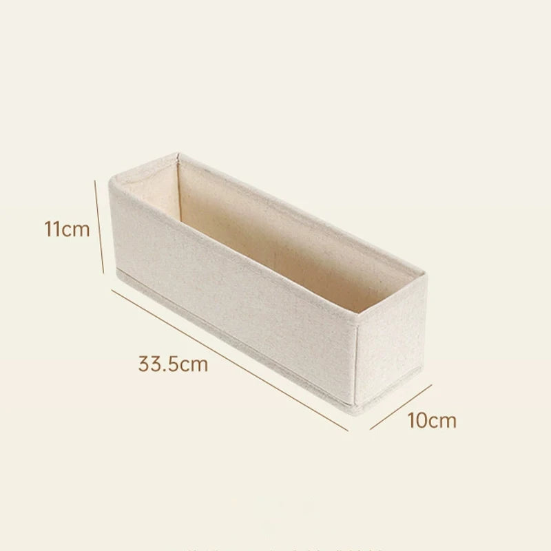 Organizador Dobrável para Gavetas – Caixa Organizadora em Tecido Oxford para Roupa Interior, Meias e Acessórios