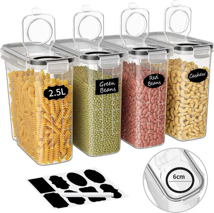 Recipiente Hermético para Cereais e Alimentos | Organizador de Despensa