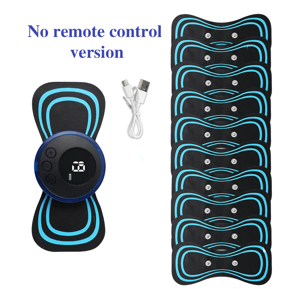 Massageador Cervical Elétrico EMS Portátil | Relaxamento Muscular para Pescoço e Ombros