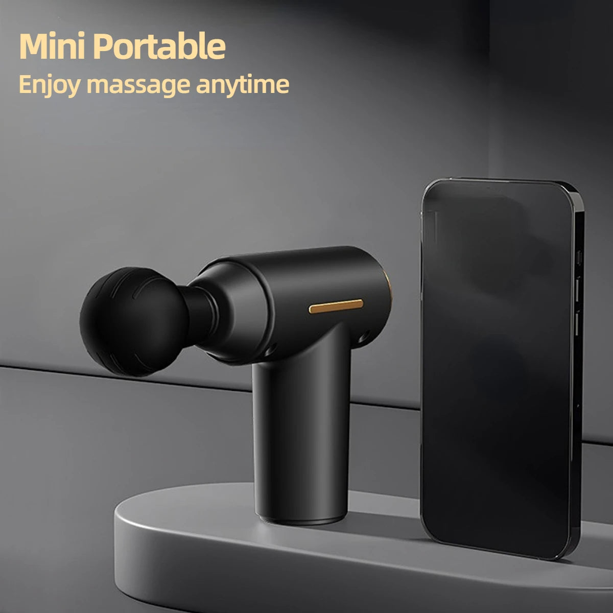 Mini Pistola de Massagem Muscular Portátil Recarregável para Relaxamento e Recuperação
