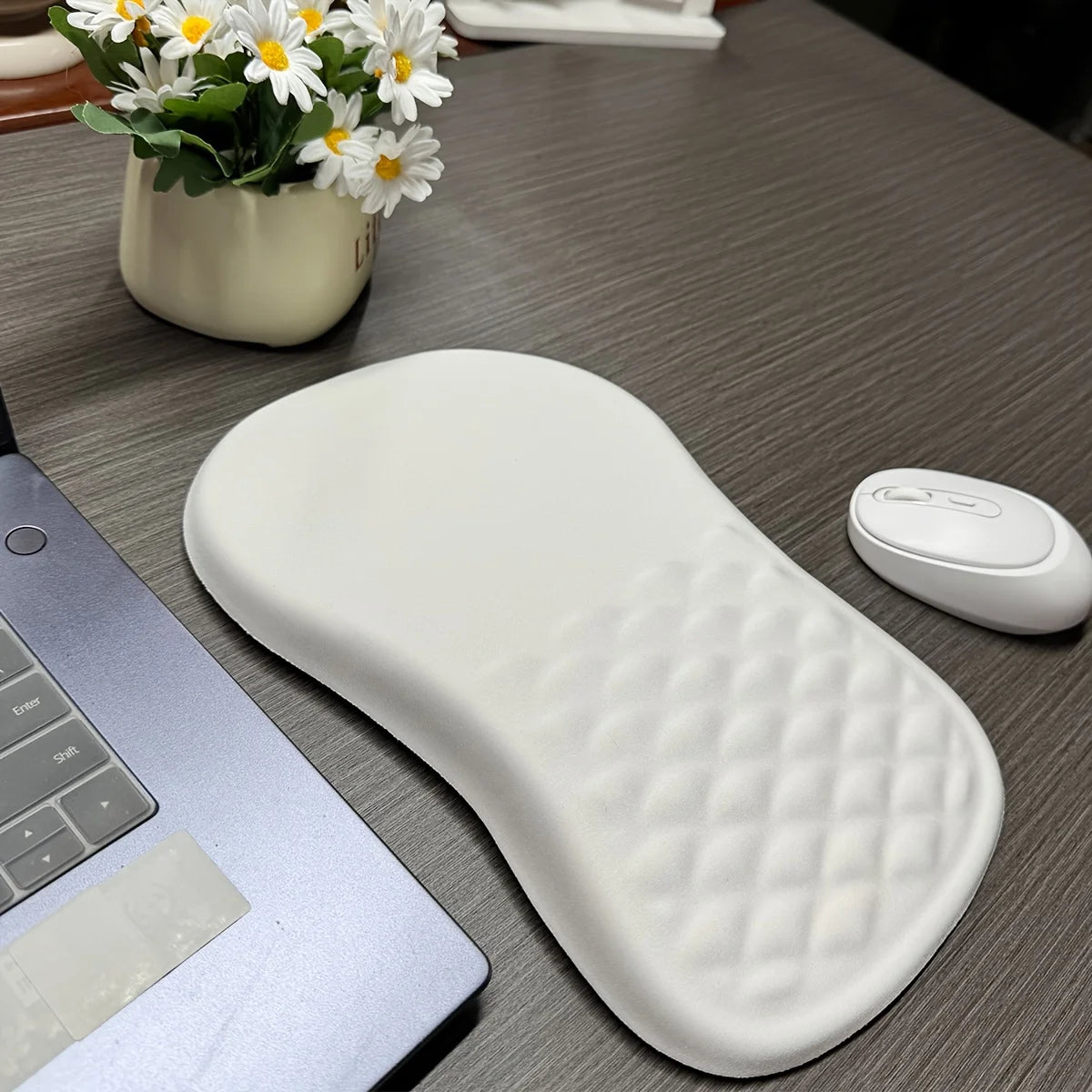 Mouse Pad Ergonómico com Apoio para Pulso Antiderrapante