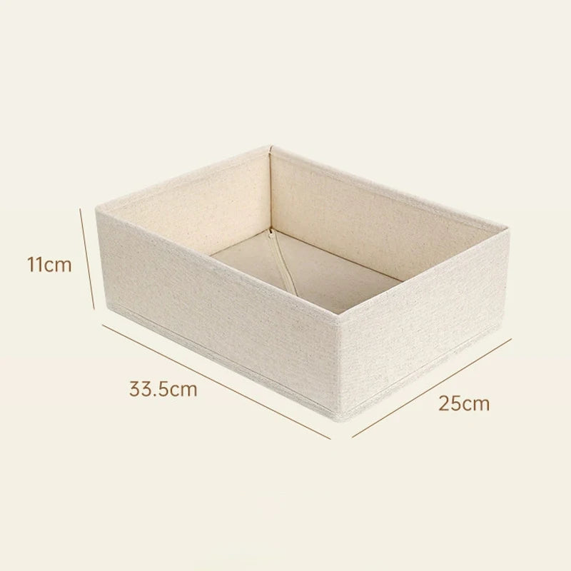 Organizador Dobrável para Gavetas – Caixa Organizadora em Tecido Oxford para Roupa Interior, Meias e Acessórios