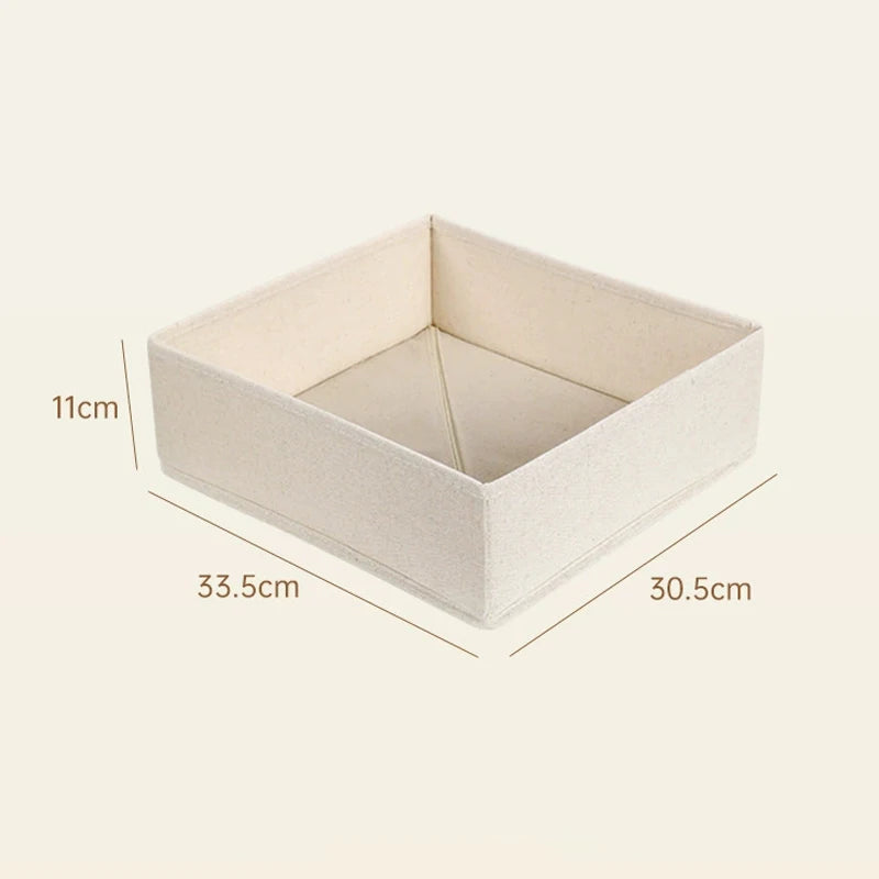 Organizador Dobrável para Gavetas – Caixa Organizadora em Tecido Oxford para Roupa Interior, Meias e Acessórios