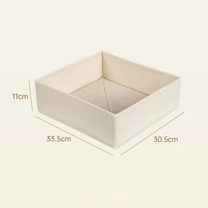 Organizador Dobrável para Gavetas – Caixa Organizadora em Tecido Oxford para Roupa Interior, Meias e Acessórios