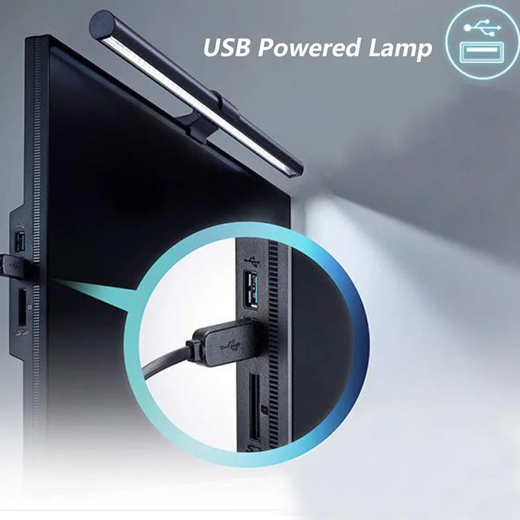 Barra de Luz LED para Monitor 30 cm com Brilho Regulável