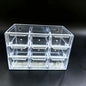 Organizador de Gaveta Transparente Modular 7 ou 9 Divisórias – Multiuso para Maquiagem, Escritório e Acessórios