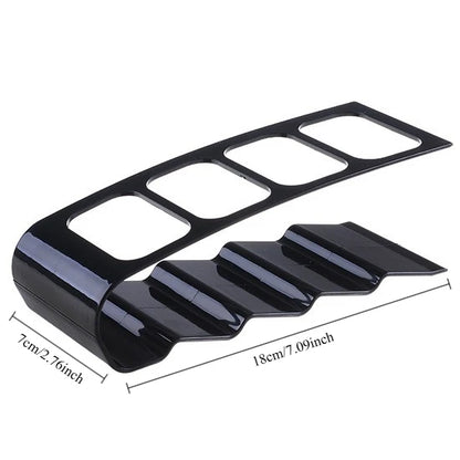 Organizador de Controles Remotos e Acessórios de Mesa com 4 Compartimentos – Porta Objetos Multiuso em Plástico