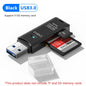 Leitor de Cartão USB 3.0 SD/TF 2 em 1 de Alta Velocidade