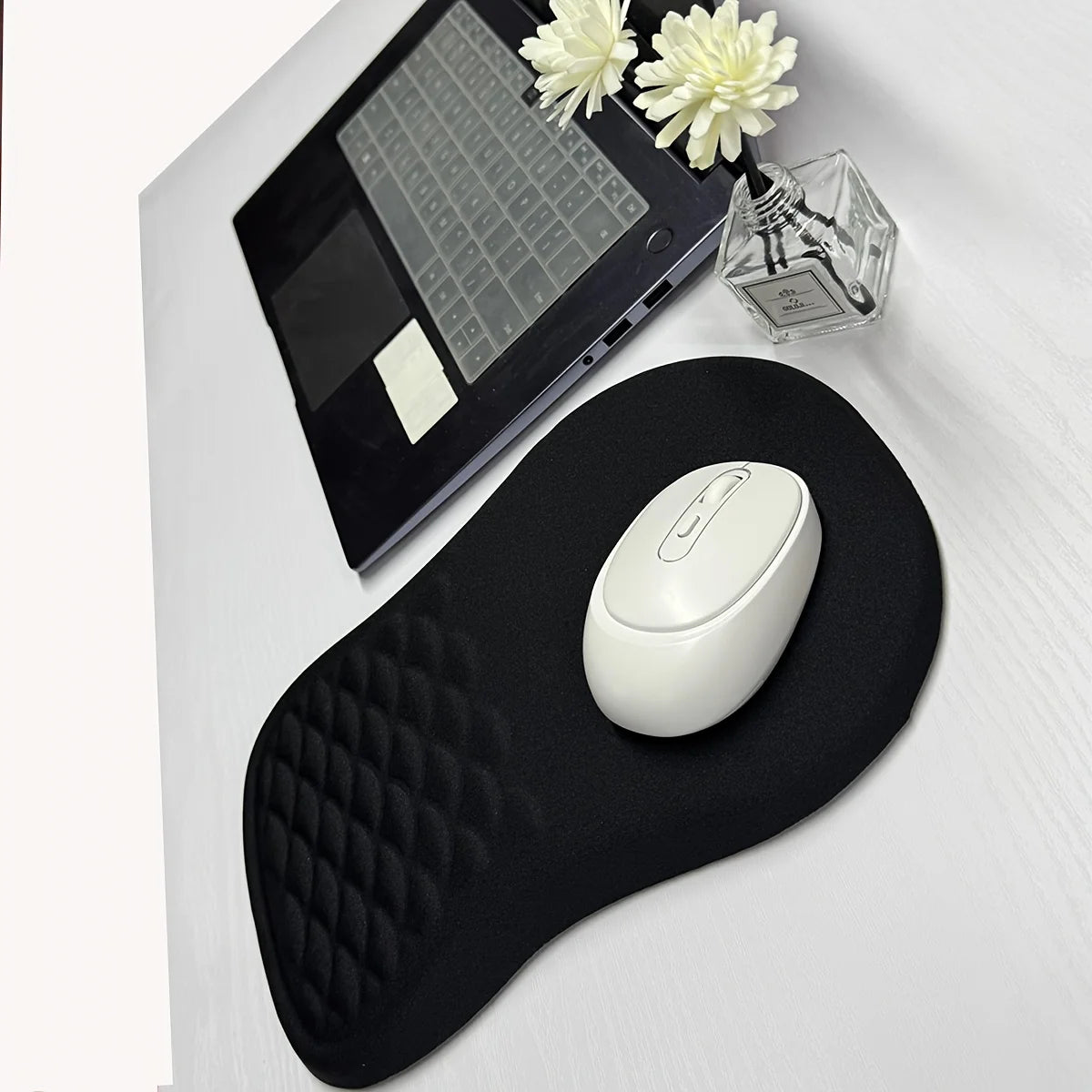 Mouse Pad Ergonómico com Apoio para Pulso Antiderrapante